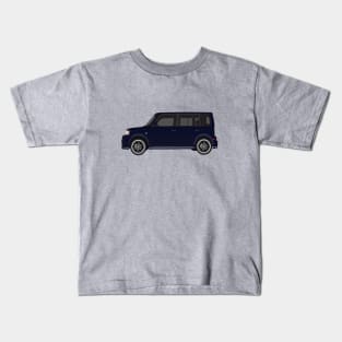 Vectored Boxcar Dark Blue Kids T-Shirt